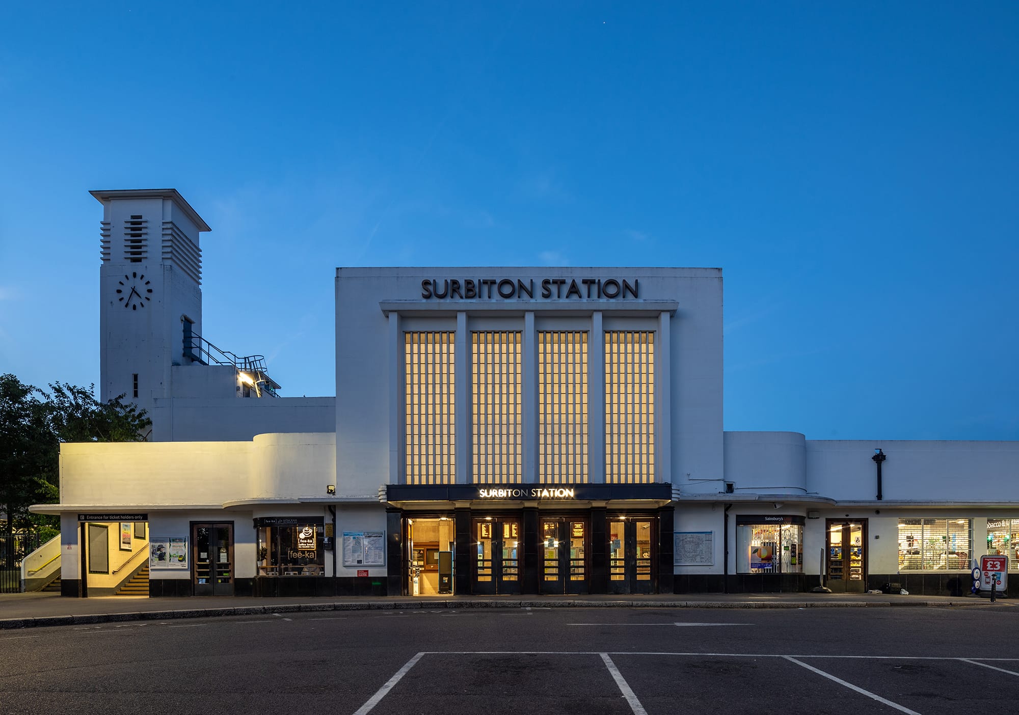 Southern Railway’s Surbiton station (1937) by JR Scott. Photo by Philip Butler