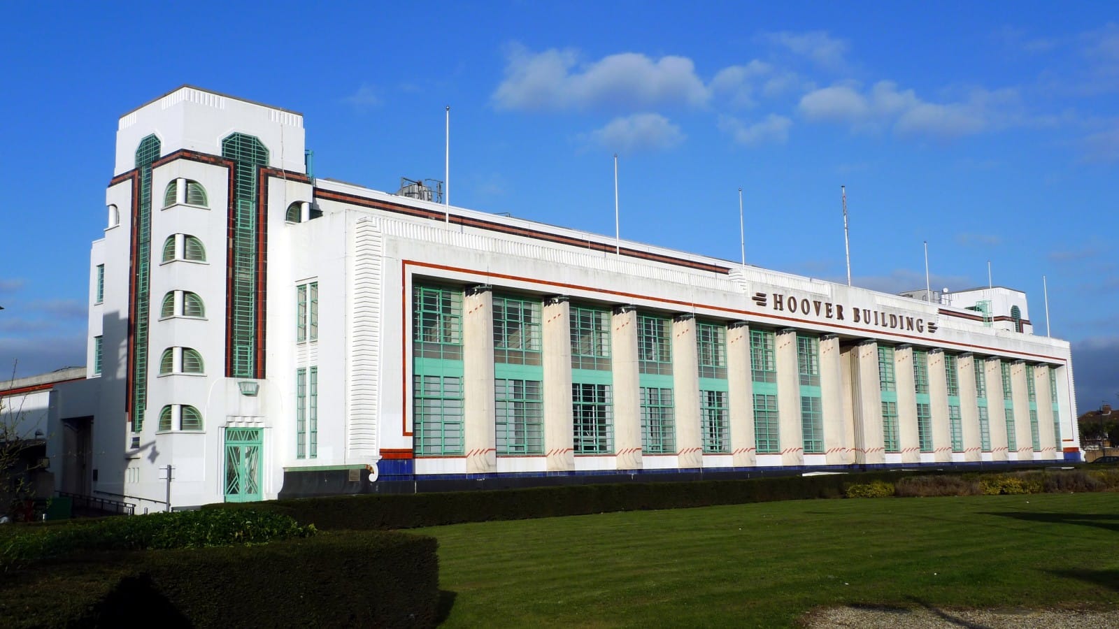 Grade II Listed Hoover Factory by Wallis, Gilbert & Partners, Perivale, London. The Spaces