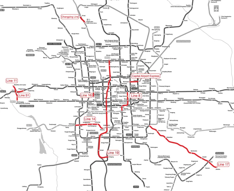 Beijing Dec 2021 Metro Expansion