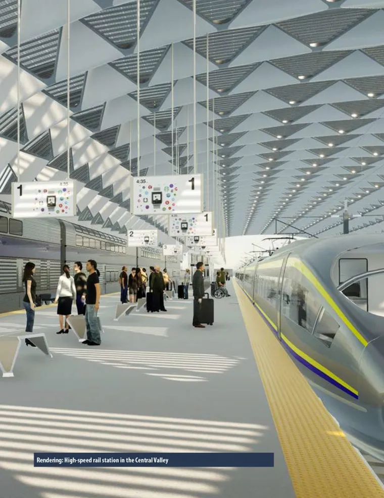 California HS Rail station