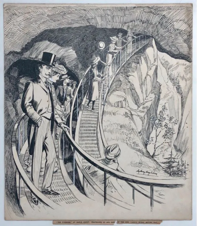 A deeper look at the Tube's Spiral Escalator