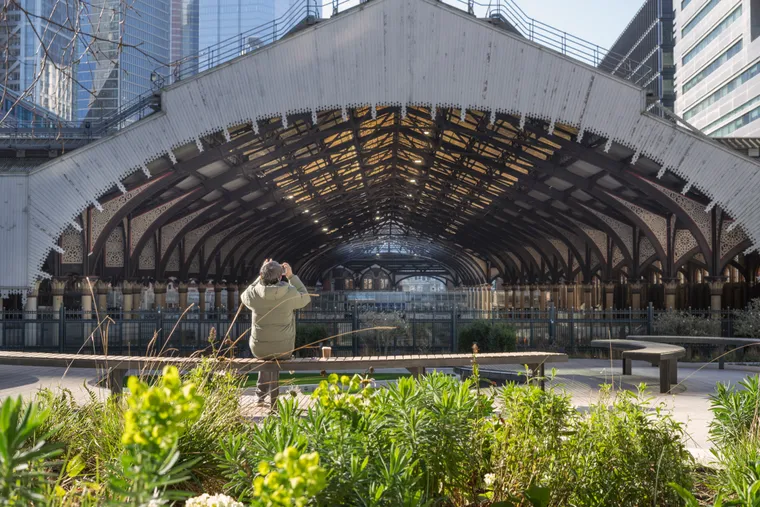Exchange Square above Liverpool Street tracks