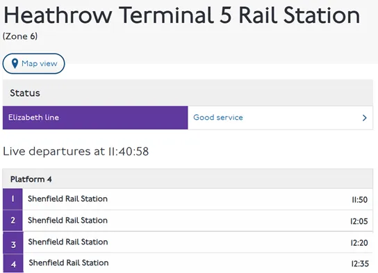Crossrail: 4tph to Terminal 5?