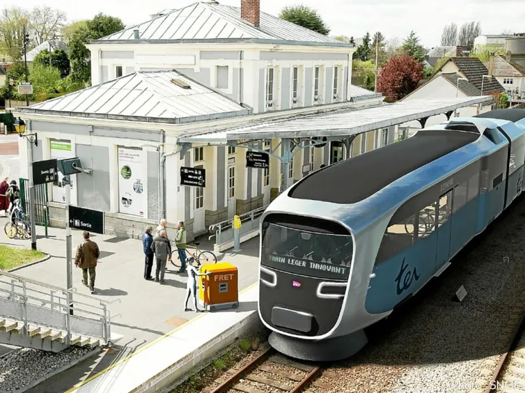 French light train render, intended to save light rural lines