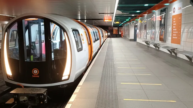 Glasgow new subway train