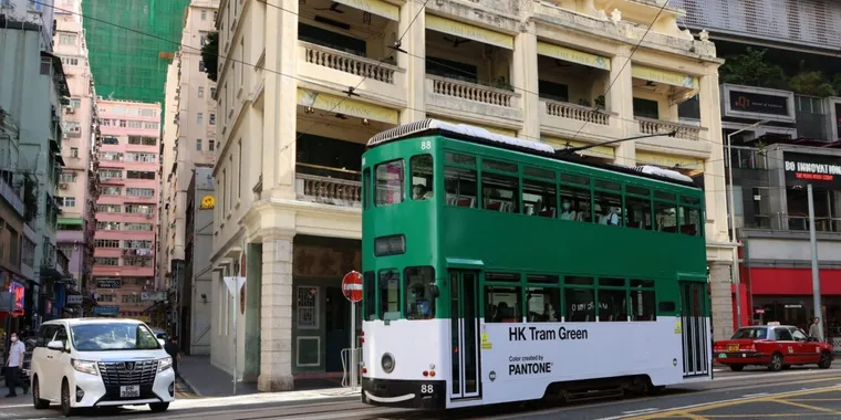 Pantone's Hong Kong Tram Green colour
