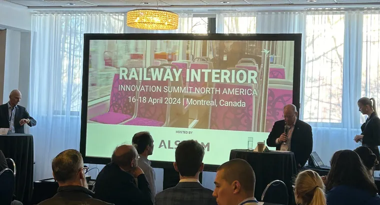 Railway Interiors Innovation Summit North America Title Slide by Julia Fitzgerald Jargon Group