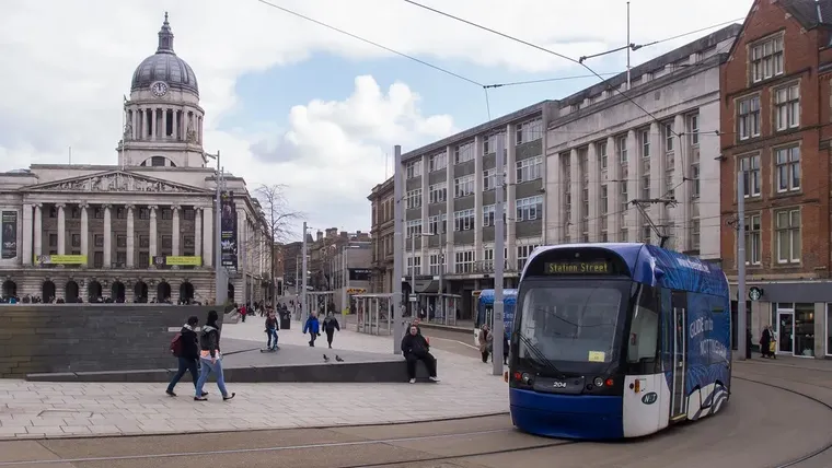 Tram in Nottingham City Centre - by Infinite World Wonders