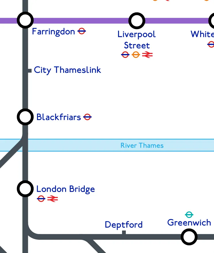 London's new Crossrail Network - detail - NotQuiteTangible.blogspot.com