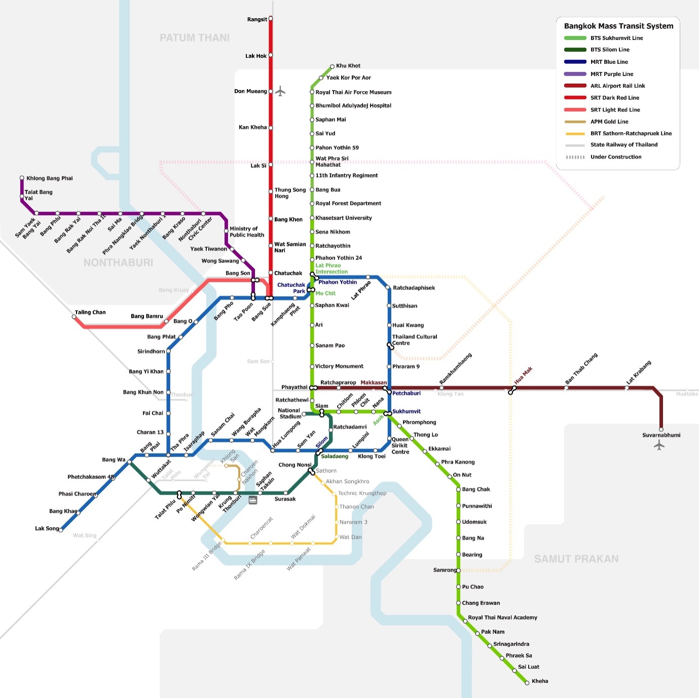 Bangkok-City-Rail-map - London Reconnections