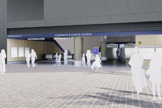 Complex groundwater management aids Elephant and Castle ticket hall  construction