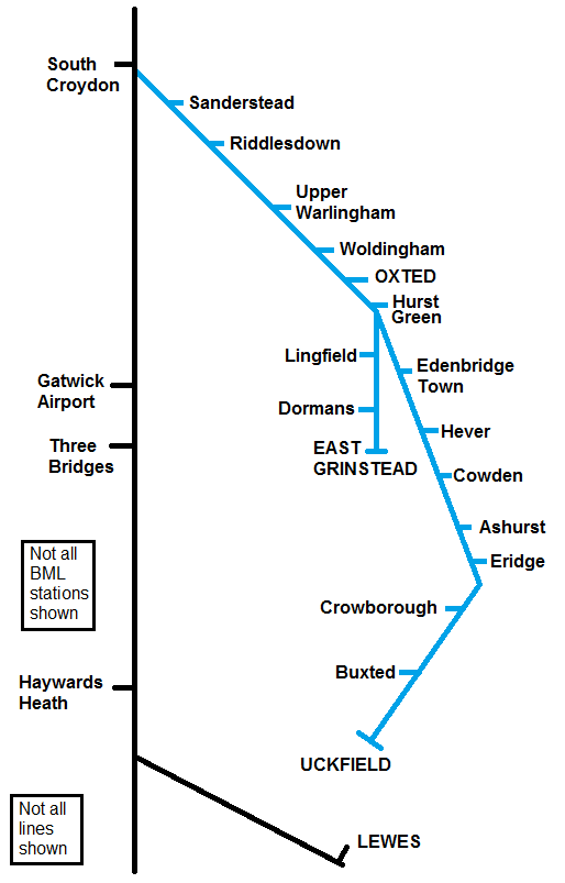 Uckfield Train Line Map A Study In Sussex Part 11: Diverted To The Oxted Lines - London  Reconnections