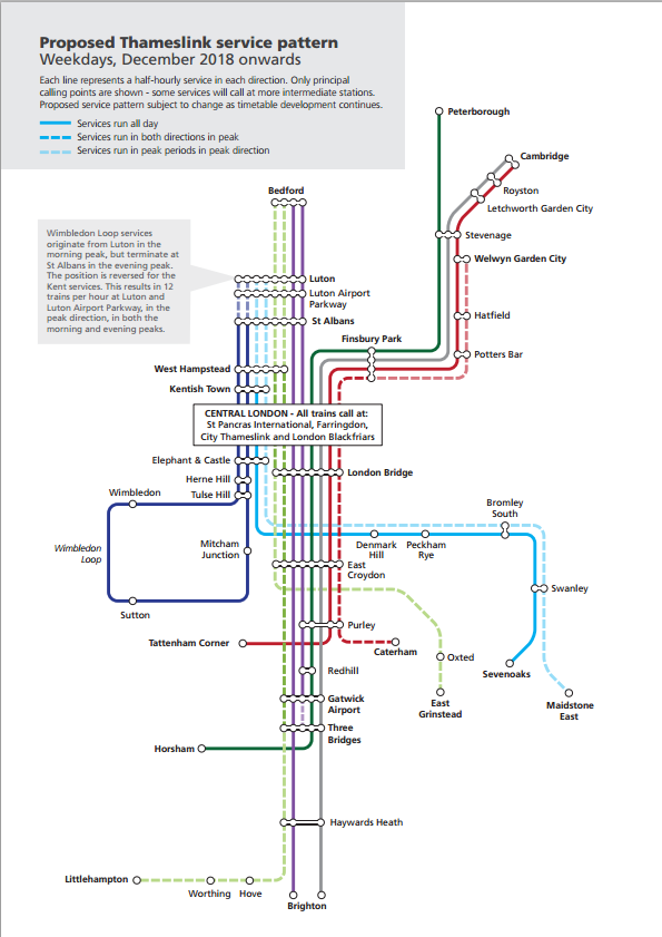 Thameslink Stations Map